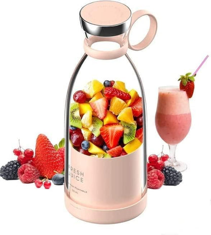 Ultra Portable Mini (420ml) Bottle Juicer For Milk Shake, Thandai, Smoothies, & Fresh Juice