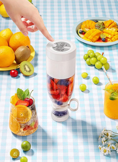 Ultra Portable Mini (420ml) Bottle Juicer For Milk Shake, Thandai, Smoothies, & Fresh Juice