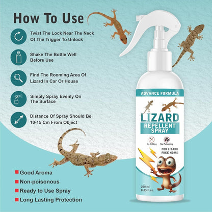 Lizard Repellent for Home | Spray Pest Control 250ML (Pack of 2)