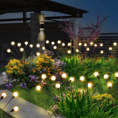 Intelligent Photosensitive Firefly Solar Lights for Interiors & Outdoor Landscaping-Pack of 2 Solar Light Sticks