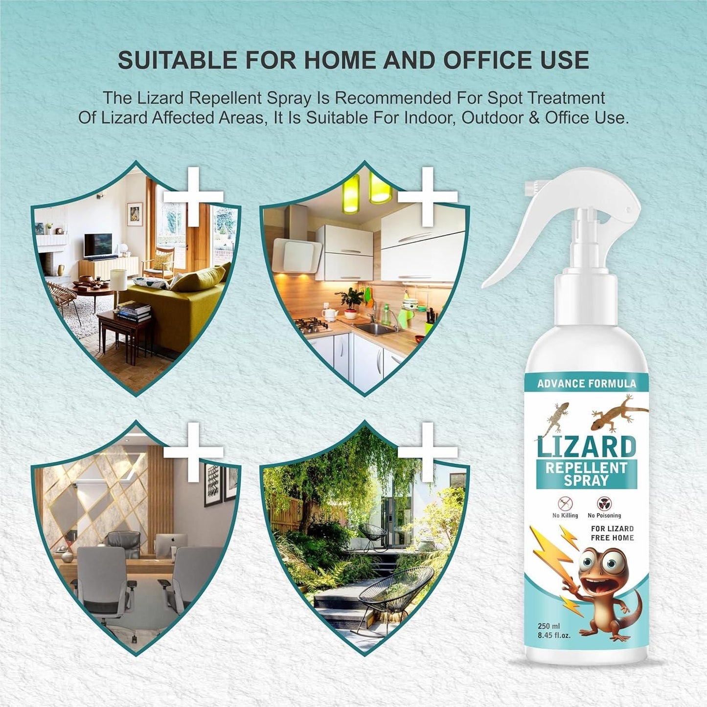 Lizard Repellent for Home | Spray Pest Control 250ML (Pack of 2)