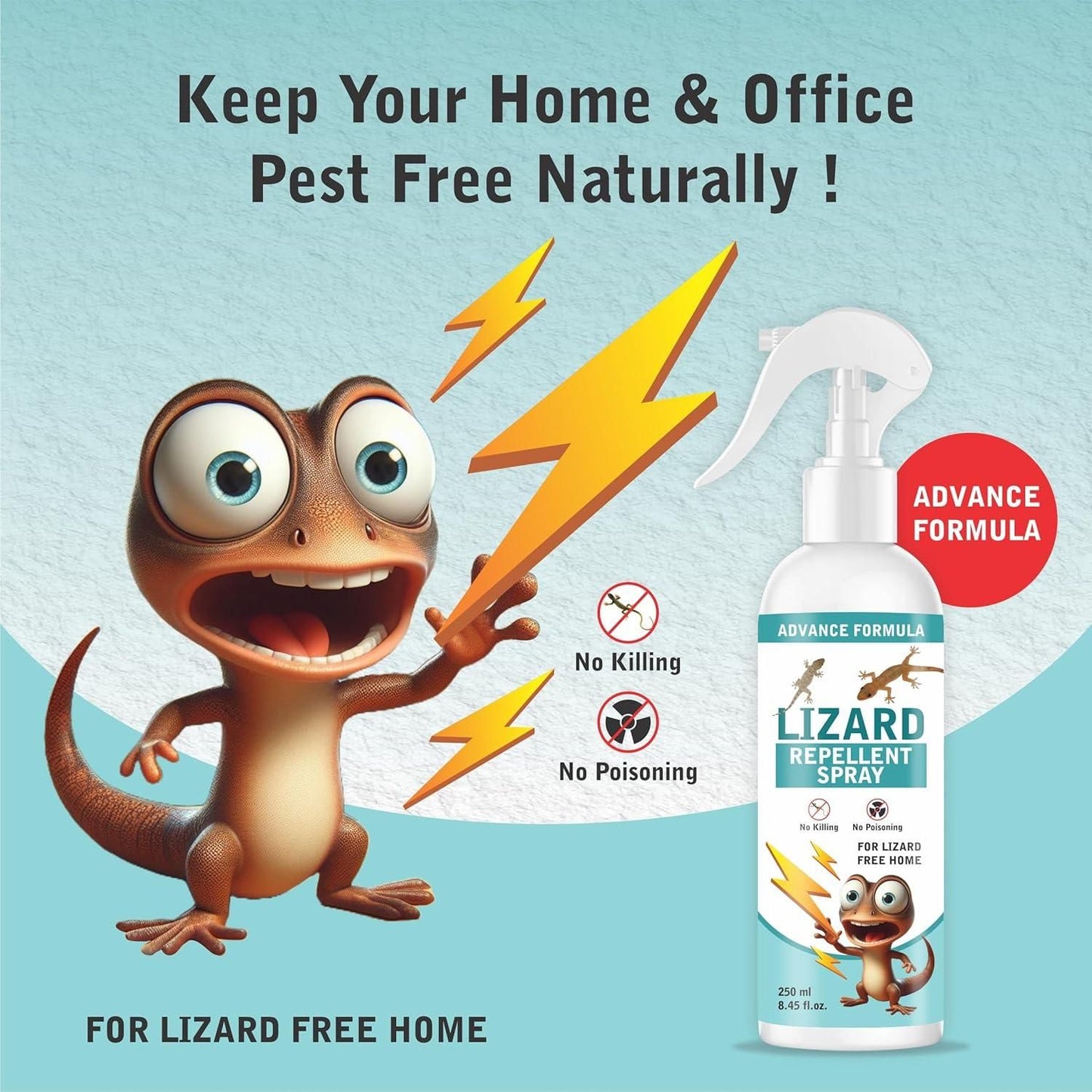 Lizard Repellent for Home | Spray Pest Control 250ML (Pack of 2)