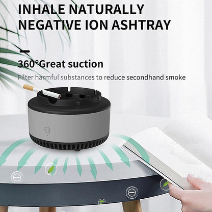 Puff Bro Smokeless Ashtray with Air Purifier-Go Smokeless With Self Extinguishing Smart Ashtray