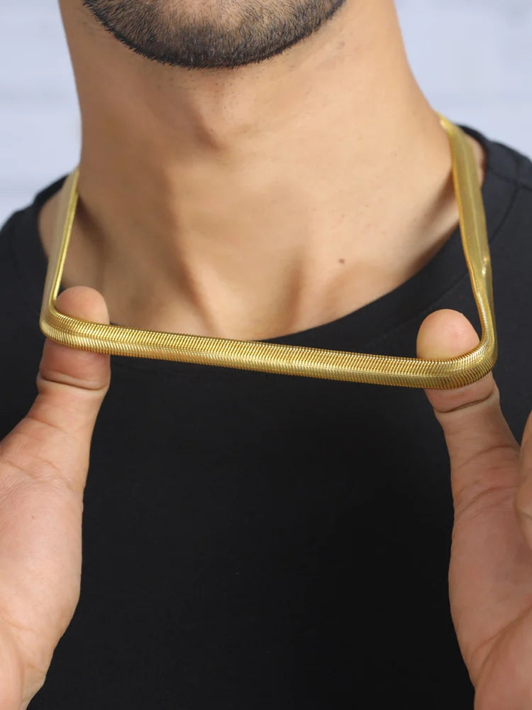 Men's Golden Snake Chain