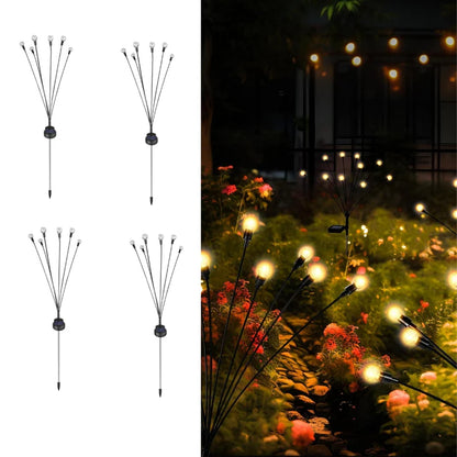 Intelligent Photosensitive Firefly Solar Lights for Interiors & Outdoor Landscaping-Pack of 2 Solar Light Sticks