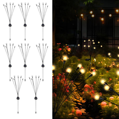 Intelligent Photosensitive Firefly Solar Lights for Interiors & Outdoor Landscaping-Pack of 2 Solar Light Sticks