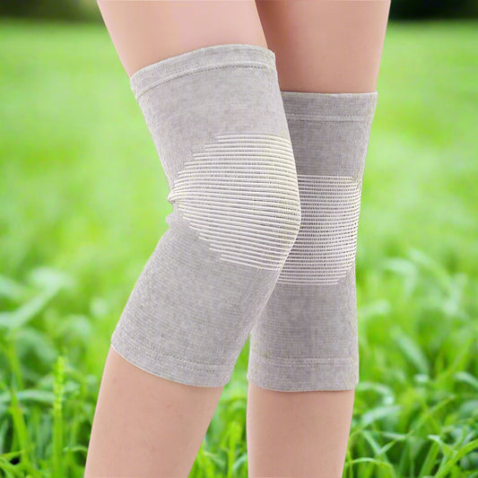 Unisex Bamboo Charcoal Elastic Warm Knee Sleeves