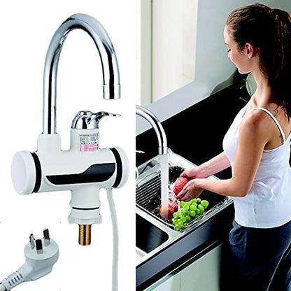 Water Heater n Tankless Electric Fast Water Heating Tap Instant Electric Water Heater Faucet Digital Display Instant Hot Faucet Kitchen Electric Tap