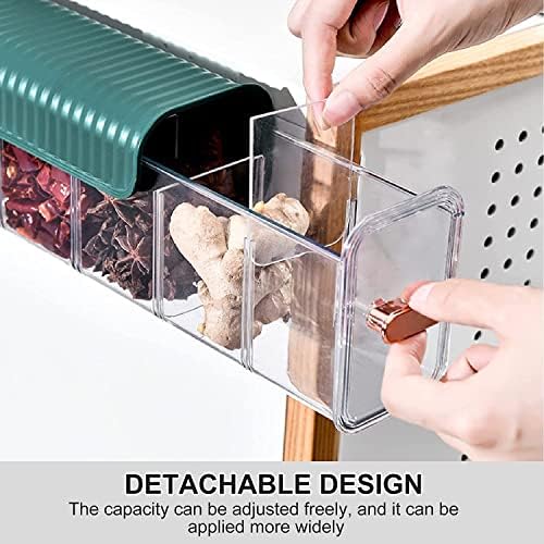 Wall Mounted Socks Storage Box 6 Cell New Clear Transparent Storage Box Multi Functional Plastic Storage Rack for Clothes, Socks Ties Data Cable Spices Grid Closet for Home Wardrobe