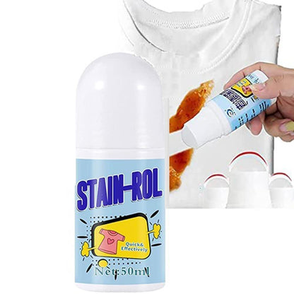 Stain Remover Gel For White Clothes-Roll Bead Fabric Clothes Stain Remover Pan Instant Stain Remover For Cotton Linen Polyester Blended Fabric Denim