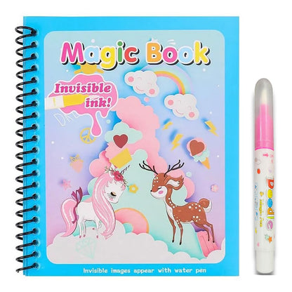 Water Magic Book n Magic Doodle Pen, Coloring Doodle Drawing Board Games for Kids, Educational Toy for Growing Kids