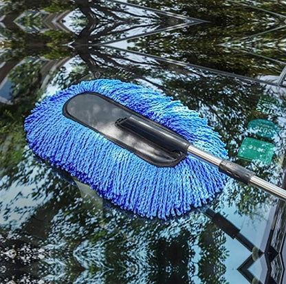 Super Soft Microfiber Car Duster Exterior with Extendable Handle, Car Brush Duster for Car Cleaning Dusting