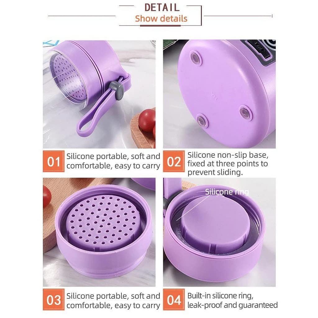 Small Portable Rechargeable with USB 6 Blade Electric Juicer n Smoothie Maker Mixture Blender Shaker for Fruits n Vegetables 380 ML