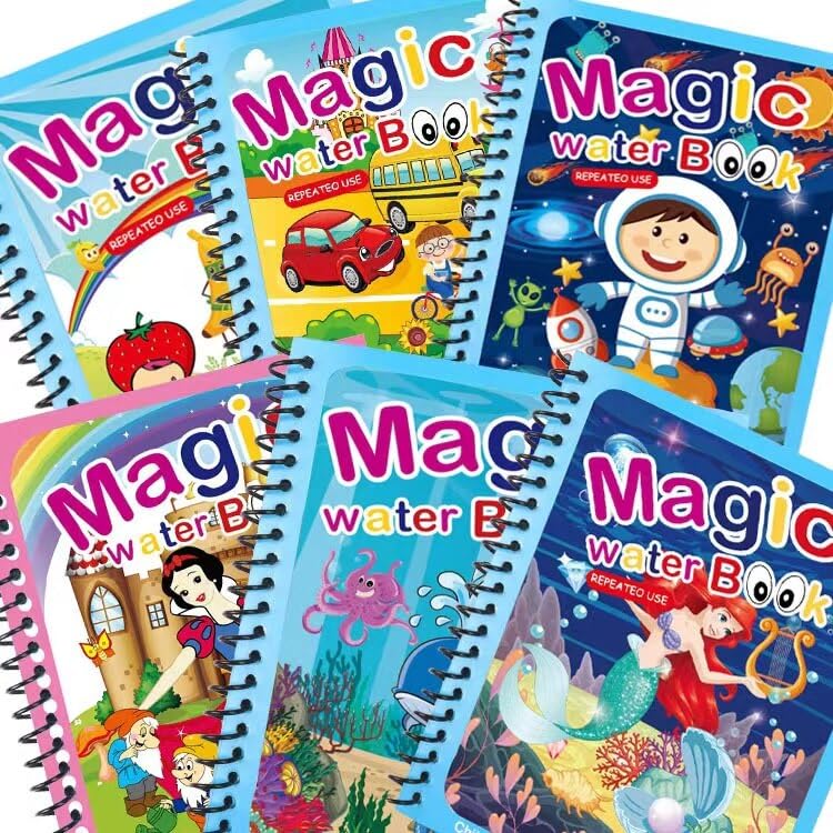 Water Magic Book n Magic Doodle Pen, Coloring Doodle Drawing Board Games for Kids, Educational Toy for Growing Kids