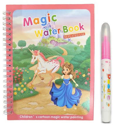 Water Magic Book n Magic Doodle Pen, Coloring Doodle Drawing Board Games for Kids, Educational Toy for Growing Kids